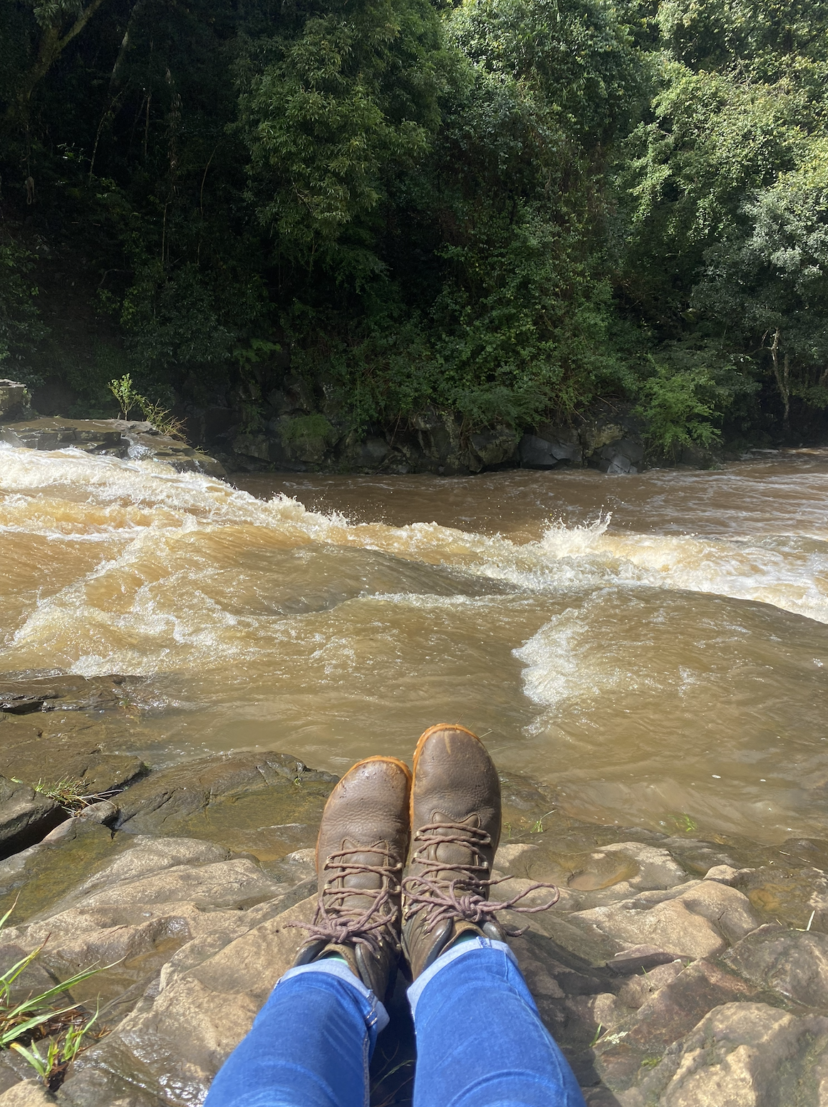 Stylized human figure outline representing guided exploration